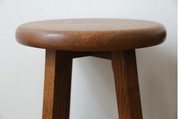 和製ヴィンテージ　古い木のぬくもりを感じるスツール2脚セット　(R-085027)