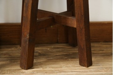 和製ヴィンテージ　古い木のぬくもりを感じるスツール2脚セット　(R-085027)