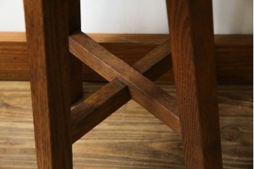 和製ヴィンテージ　古い木のぬくもりを感じるスツール2脚セット　(R-085027)