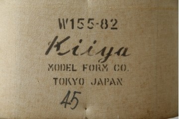 和製ヴィンテージ　三菱レイヨン　国産マネキン専門メーカー　キイヤ(KIIYA)製　アミーカ(Amieca)　9号　雰囲気のあるインテリアとしてもおすすめのキャスター付きトルソー　(R-085032)