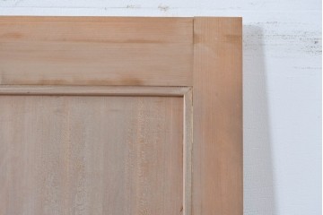 ヴィンテージ建具　昭和中期　高級品　斜め格子の組子が上品な裏障子付き引き戸2枚セット　(R-085035)