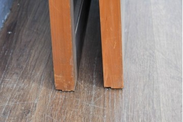 ヴィンテージ建具　昭和中期　高級品　斜め格子の組子が上品な裏障子付き引き戸2枚セット　(R-085037)