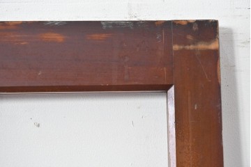 アンティーク建具　昭和初期～中期　ガラス入りの趣ある折れ戸1枚　(R-085040)