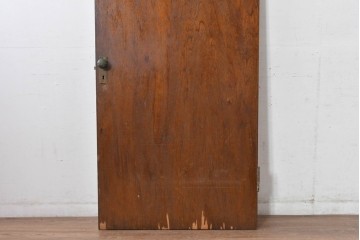 ヴィンテージ建具　柔らかく光を取り込むリブガラス入りドア　(R-085042)