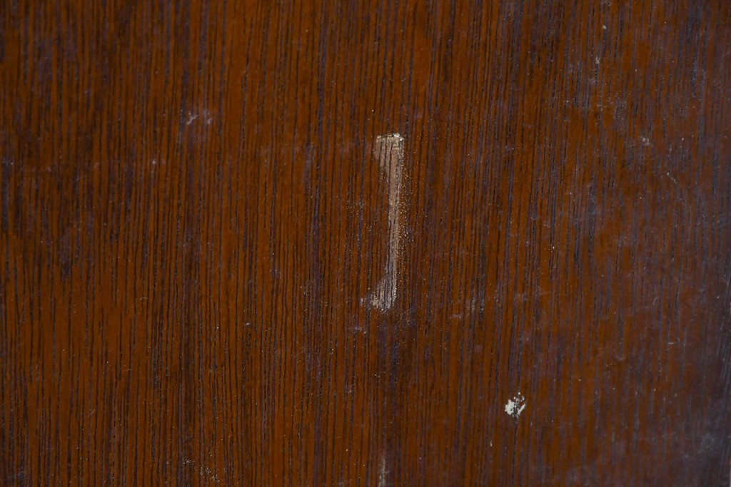 ヴィンテージ建具　柔らかく光を取り込むリブガラス入りドア　(R-085042)