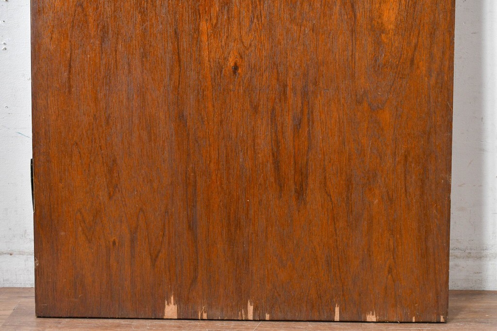 ヴィンテージ建具　柔らかく光を取り込むリブガラス入りドア　(R-085042)