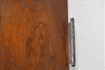 ヴィンテージ建具　柔らかく光を取り込むリブガラス入りドア　(R-085042)