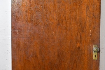 ヴィンテージ建具　柔らかく光を取り込むリブガラス入りドア　(R-085042)