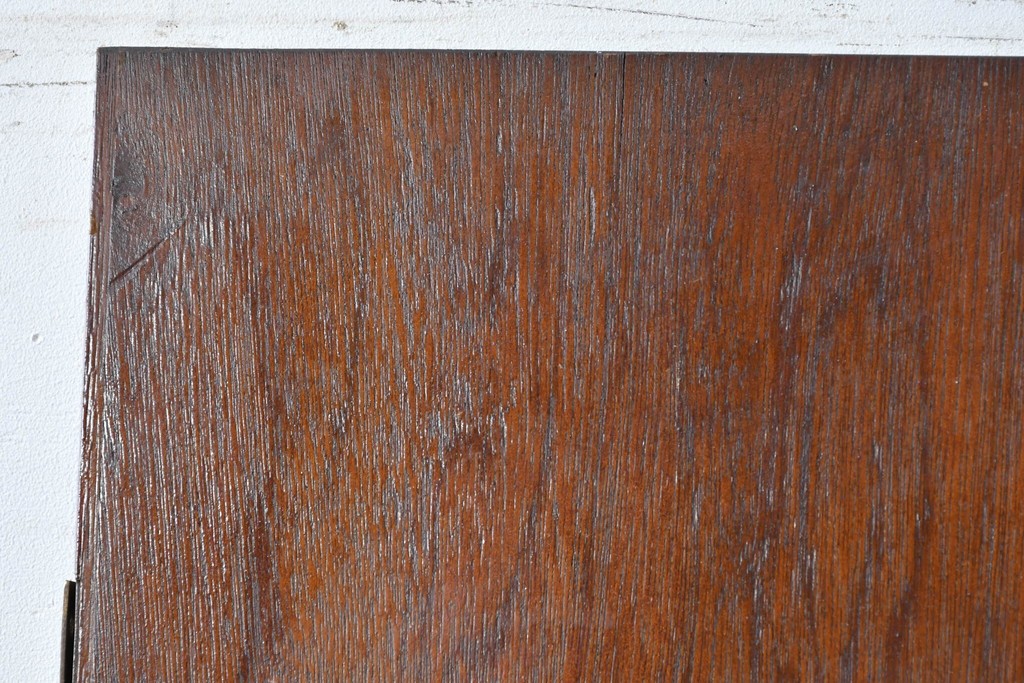 ヴィンテージ建具　柔らかく光を取り込むリブガラス入りドア　(R-085042)