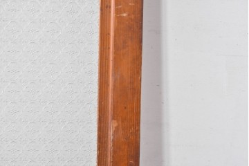 アンティーク建具　昭和初期　希少!　大正ロマン　当時物の花紋プレスガラス入り引き戸1枚　(R-085043)