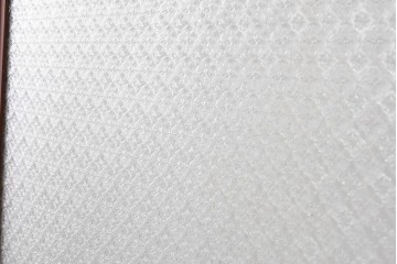 アンティーク建具　昭和初期　希少!　大正ロマン　当時物の花紋プレスガラス入り引き戸1枚　(R-085043)