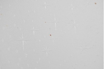 ヴィンテージ建具　昭和中期　端整な三本縦桟が目を引くガラス戸1枚　(R-085047)