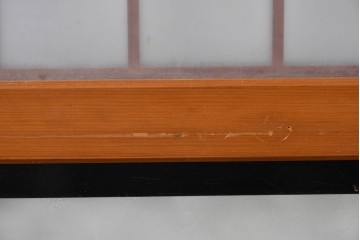 アンティーク建具　昭和初期～中期　美品　上手物!!　幾何学格子デザインの引き戸2枚セット　(R-085049)