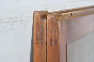 アンティーク建具　美品　上手物!!　凝った格子意匠の引き戸2枚セット　(R-085050)