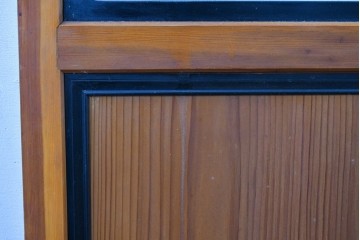 アンティーク建具　美品　上手物!!　凝った格子意匠の引き戸2枚セット　(R-085050)