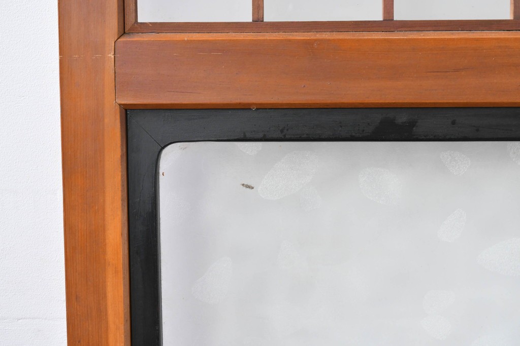 アンティーク建具　美品　上手物!!　凝った格子意匠の引き戸2枚セット　(R-085050)