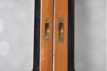 アンティーク建具　美品　上手物!!　凝った格子意匠の引き戸2枚セット　(R-085050)