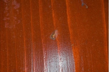 アンティーク建具　美品　板戸とガラス帯を組み合わせたガラス帯戸2枚セット　(R-085051)