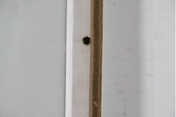 《ペイント仕上げ限定》　アンティーク建具　大正ロマン　格子デザインが趣深いガラス窓2枚セット　(R-085052)