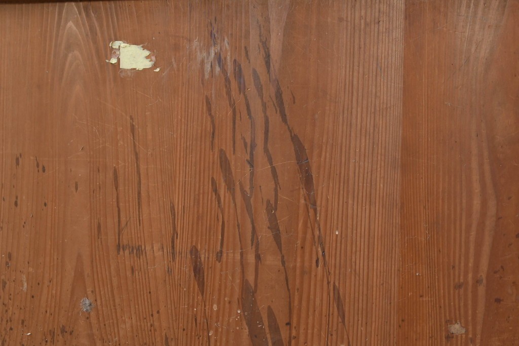 アンティーク建具　昭和初期～中期　縦格子が美しく映えるガラス帯戸2枚セット　(R-085054)