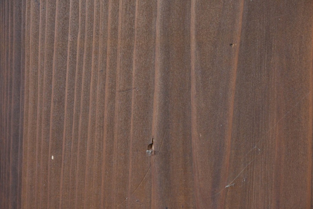 アンティーク建具　素朴な味わいの格子入りガラスの帯戸1枚　(R-085055)