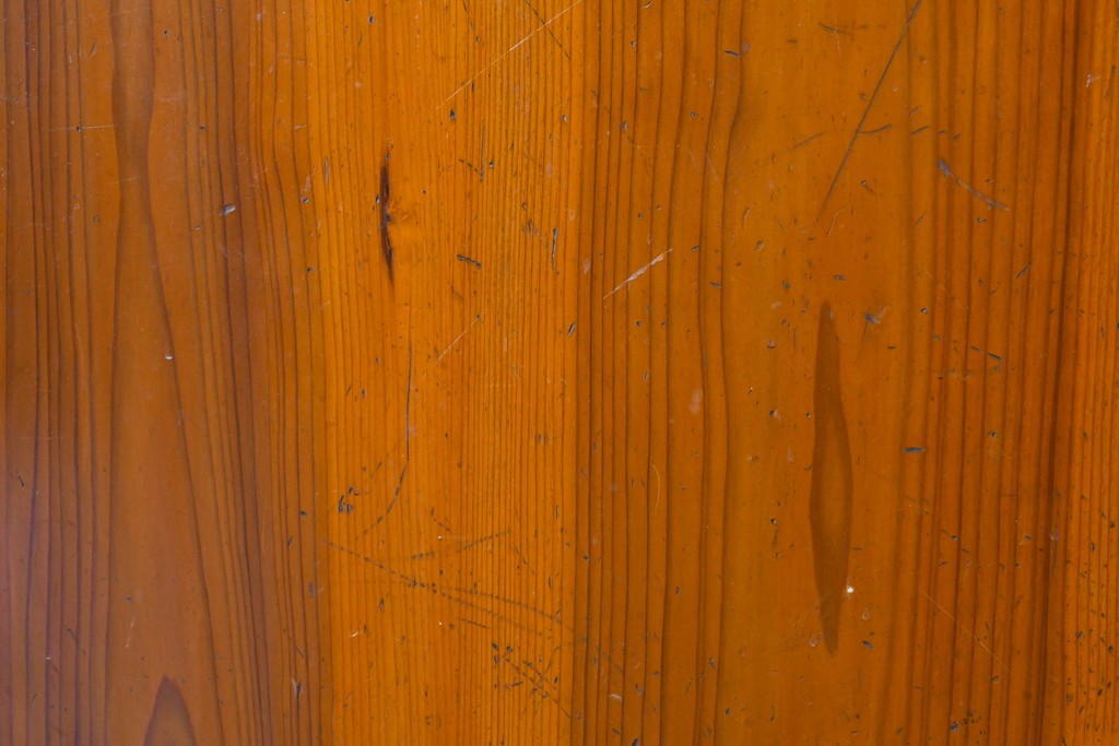 アンティーク建具　昭和初期～中期　板戸とガラス帯を組み合わせたガラス帯戸2枚セット　(R-085057)