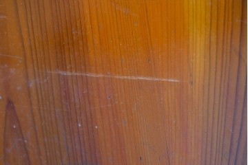 アンティーク建具　昭和初期～中期　黒枠と木目の対比が美しいガラス帯戸2枚セット　(R-085058)