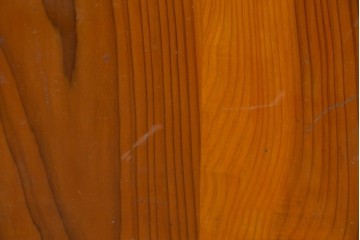 アンティーク建具　昭和初期～中期　黒枠と木目の対比が美しいガラス帯戸1枚　(R-085059)