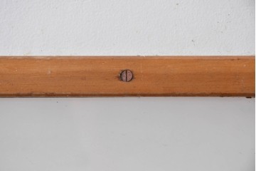 ヴィンテージ建具　昭和中期　縦桟がアクセントのガラス戸2枚セット　(R-085060)