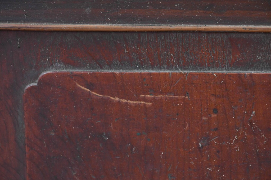 アンティーク建具　昭和初期　細やかな縦桟の裏障子付き格子戸4枚セット　(R-085062)