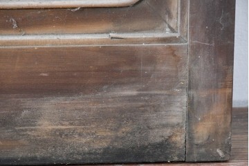 ヴィンテージ建具　昭和後期　上手作り!!　ガラスなし　繊細な縦桟が美しい古い数寄屋の格子戸1枚　(R-085064)