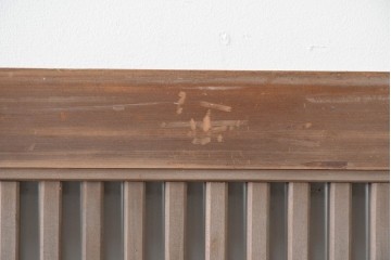 ヴィンテージ建具　昭和後期　上手作り!!　ガラスなし　繊細な縦桟が美しい古い数寄屋の格子戸1枚　(R-085064)