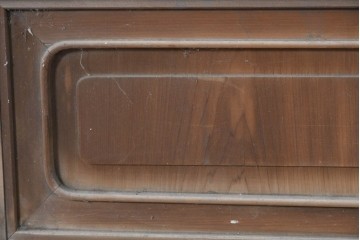 ヴィンテージ建具　昭和後期　上手作り!!　ガラスなし　繊細な縦桟が美しい古い数寄屋の格子戸1枚　(R-085064)