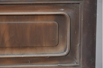 ヴィンテージ建具　昭和後期　上手作り!!　ガラスなし　繊細な縦桟が美しい古い数寄屋の格子戸1枚　(R-085064)