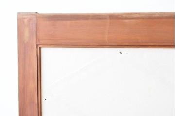 ヴィンテージ建具　昭和中期　希少デザイン　菱形の組子が美しい数寄屋の障子戸2枚セット　(R-085067)