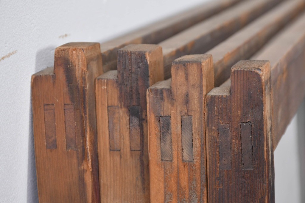 アンティーク建具　昭和初期　大正ロマン　結霜ガラス入りの窓4枚セット　(R-085068)