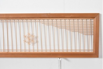 ヴィンテージ建具　昭和後期　繊細な組子細工が美しい欄間2枚セット　(R-085079)