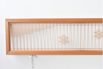 ヴィンテージ建具　昭和後期　繊細な組子細工が美しい欄間2枚セット　(R-085079)