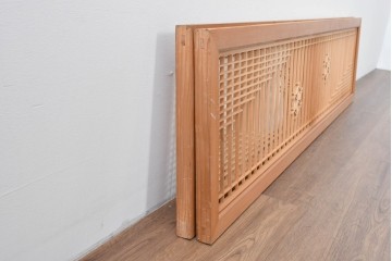ヴィンテージ建具　昭和後期　繊細な組子細工が美しい欄間2枚セット　(R-085079)