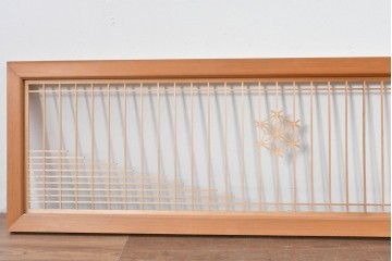 ヴィンテージ建具　昭和後期　繊細な組子細工が美しい欄間2枚セット　(R-085079)