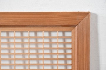 ヴィンテージ建具　昭和後期　繊細な組子細工が美しい欄間2枚セット　(R-085079)