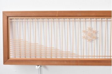 ヴィンテージ建具　昭和後期　繊細な組子細工が美しい欄間2枚セット　(R-085079)