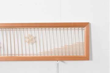 ヴィンテージ建具　昭和後期　繊細な組子細工が美しい欄間2枚セット　(R-085079)