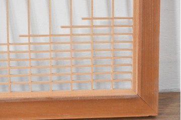 ヴィンテージ建具　昭和後期　繊細な組子細工が美しい欄間2枚セット　(R-085079)