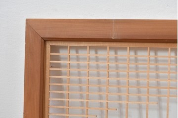 ヴィンテージ建具　昭和後期　繊細な組子細工が美しい欄間2枚セット　(R-085079)
