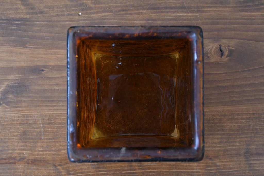 和製ヴィンテージ　レトロ　金属フードとガラスシェードのペンダントライト2個セット　(R-085107)