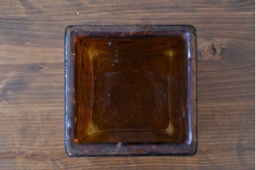 和製ヴィンテージ　レトロ　金属フードとガラスシェードのペンダントライト2個セット　(R-085107)