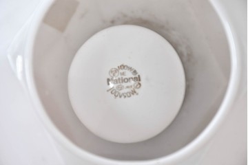 和製ヴィンテージ　昭和レトロ　やわらかな丸みと面取りの造形が美しいガラスの吊り下げ照明　(R-085108)