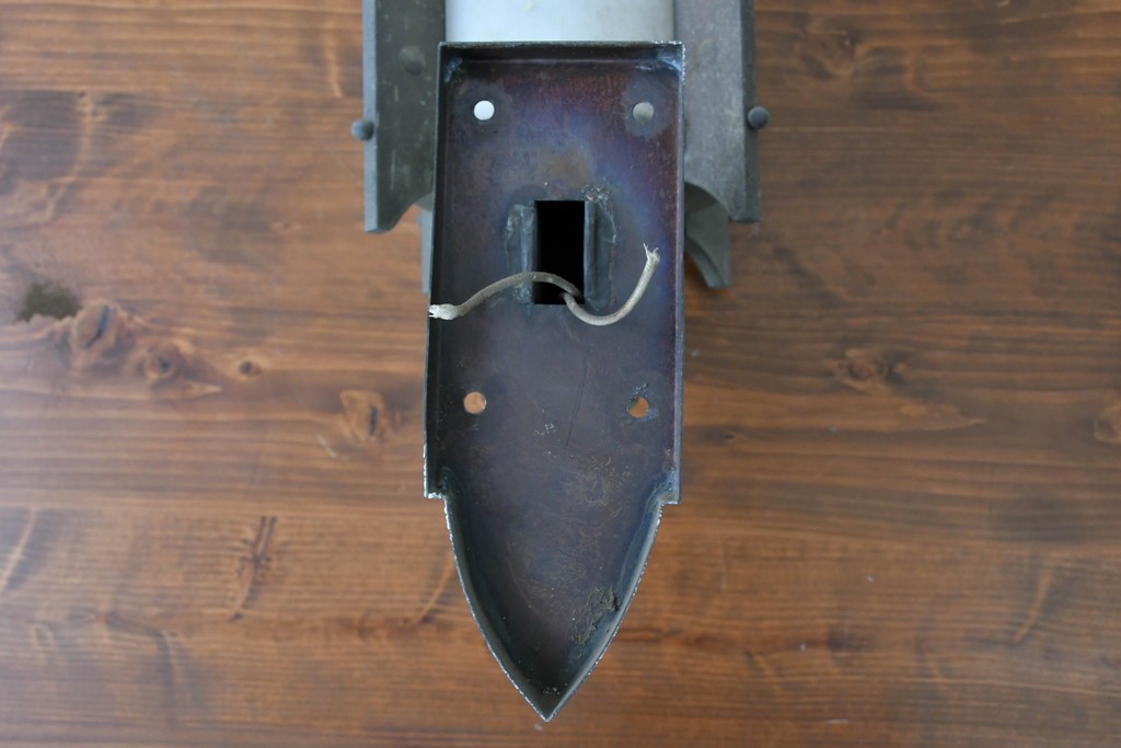 和製アンティーク　古い洋館の趣を感じさせる大振りな真鍮製ウォールライト　(R-085110)