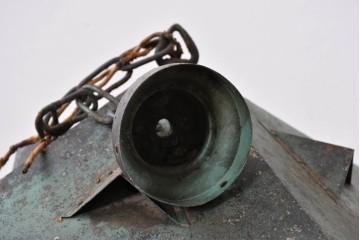 和製ヴィンテージ　異素材ミックスの和風吊り下げ照明　(R-085111)